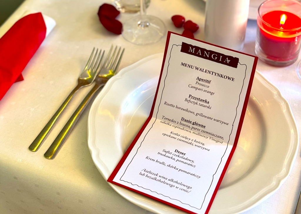 Romantyczne Walentynki w Krakowie 2026 - Mangia ❤️